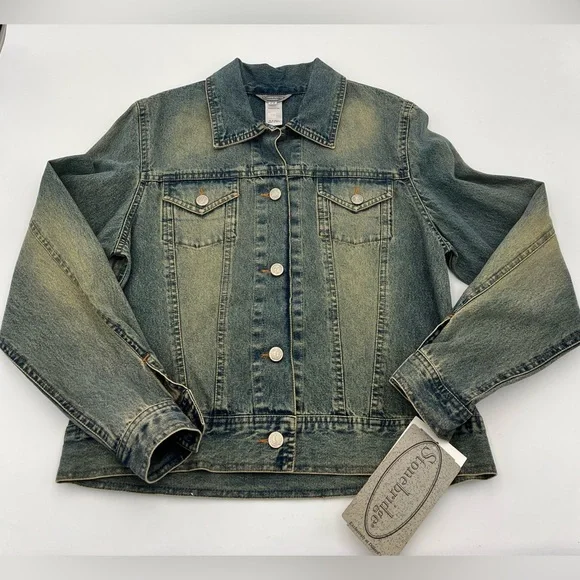STONEBRIDGE | NWT LIGHT WASH VINTAGE DENIM JACKET 1 Size SP - Picture 2 of 7